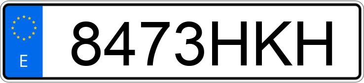 Numer rejestracyjny 8473HKH posiada RENAULT KANGOO BE BOP