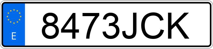 Numer rejestracyjny 8473JCK posiada DACIA LOGAN