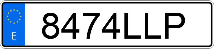 Numer rejestracyjny 8474LLP posiada VOLKSWAGEN PASSAT