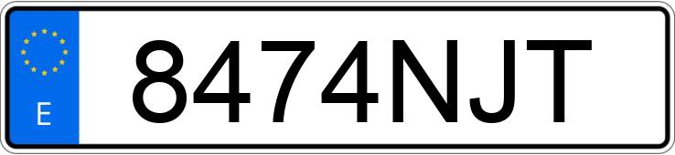 Numer rejestracyjny 8474NJT posiada SEAT IBIZA Numer rejestracyjny 8474NJT posiada SEAT IBIZA