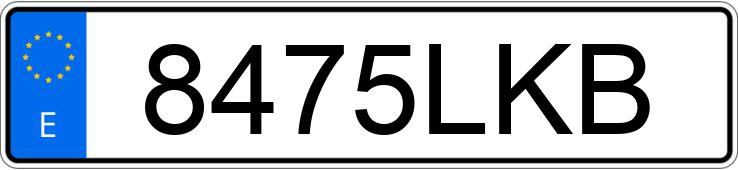 Numer rejestracyjny 8475LKB posiada MERCEDES C (205)