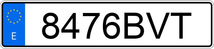 Numer rejestracyjny 8476BVT posiada TOYOTA RAV4