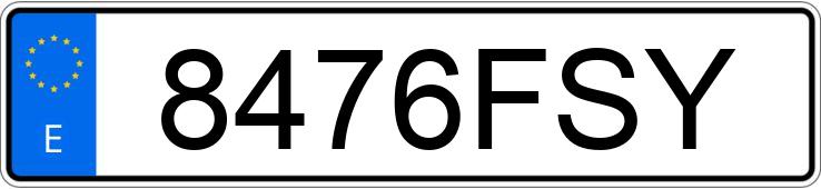 Numer rejestracyjny 8476FSY posiada KIA CARENS