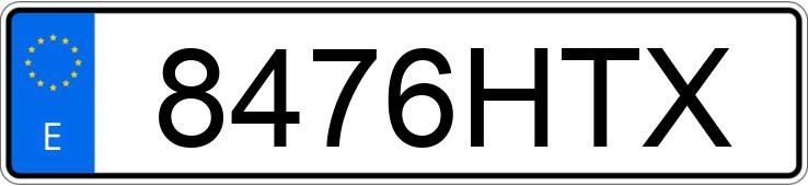 Numer rejestracyjny 8476HTX posiada FORD FOCUS