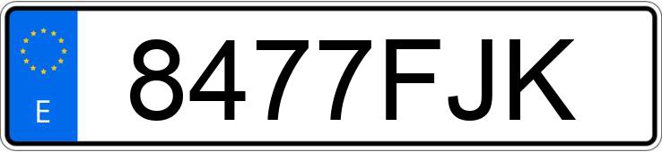 Numer rejestracyjny 8477FJK posiada OPEL CORSA