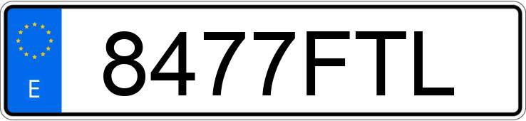 Numer rejestracyjny 8477FTL posiada CITROEN C4