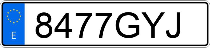 Numer rejestracyjny 8477GYJ posiada HONDA CBF 125 4T