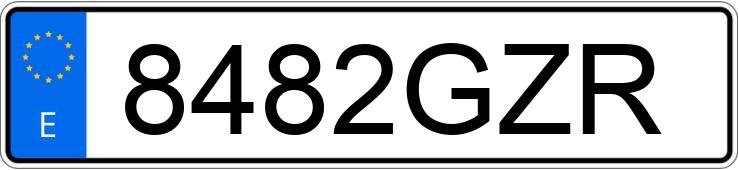 Numer rejestracyjny 8482GZR posiada BMW X1