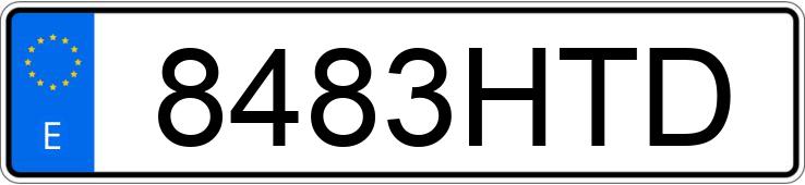 Numer rejestracyjny 8483HTD posiada VOLKSWAGEN GOLF Numer rejestracyjny 8483HTD posiada VOLKSWAGEN GOLF