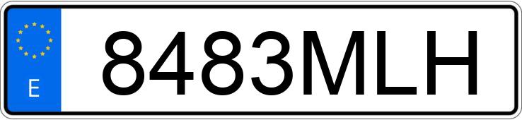 Numer rejestracyjny 8483MLH posiada SKODA KAROQ