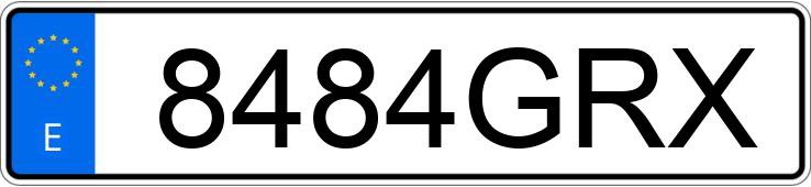 Numer rejestracyjny 8484GRX posiada SEAT IBIZA Numer rejestracyjny 8484GRX posiada SEAT IBIZA