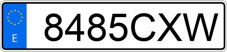 Numer rejestracyjny 8485CXW posiada FIAT DOBLO