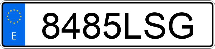 Numer rejestracyjny 8485LSG posiada AUDI Q5 SPORTBACK