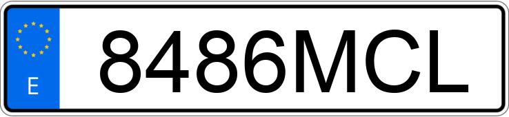 Numer rejestracyjny 8486MCL posiada BMW SERIE 1