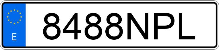 Die Registrierungsnummer 8488NPL hat VOLKSWAGEN POLO