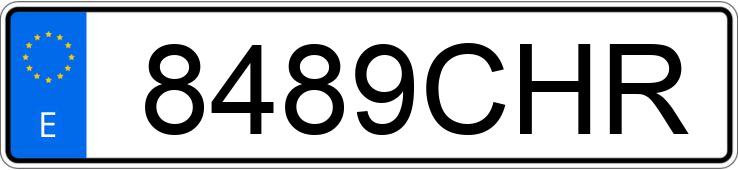 Il numero di registrazione 8489CHR ha PEUGEOT PARTNER