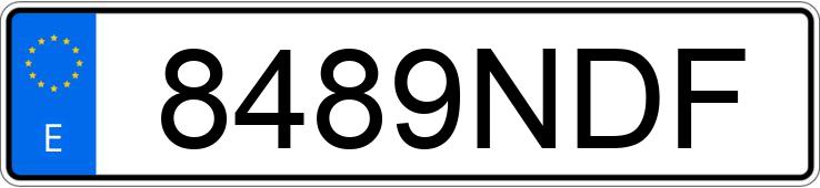 Numer rejestracyjny 8489NDF posiada HYUNDAI I20