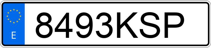 Numer rejestracyjny 8493KSP posiada BMW X6