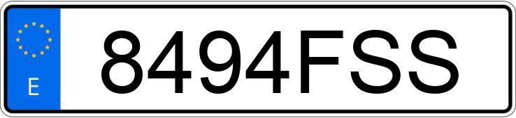Numer rejestracyjny 8494FSS posiada ALFA ROMEO 166