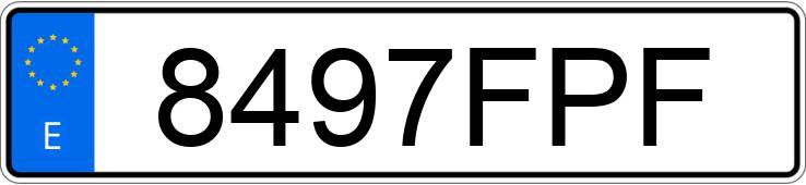 Numer rejestracyjny 8497FPF posiada VOLKSWAGEN POLO
