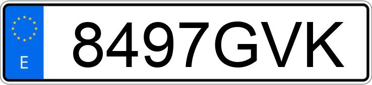 Numer rejestracyjny 8497GVK posiada PEUGEOT PARTNER Numer rejestracyjny 8497GVK posiada PEUGEOT PARTNER