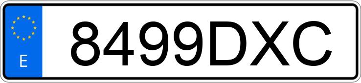 Numer rejestracyjny 8499DXC posiada BMW SERIE 5