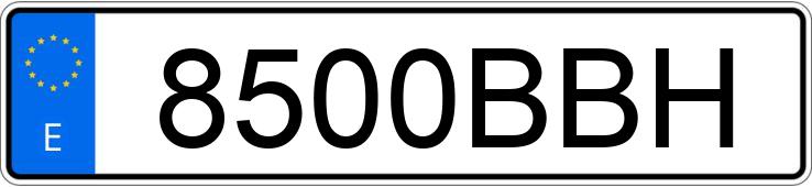 Numer rejestracyjny 8500BBH posiada BMW SERIE 3