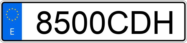 Numer rejestracyjny 8500CDH posiada PEUGEOT 206 Numer rejestracyjny 8500CDH posiada PEUGEOT 206