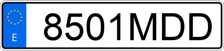 Numer rejestracyjny 8501MDD posiada SKODA OCTAVIA