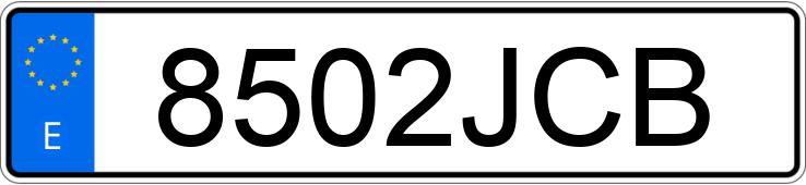 Numer rejestracyjny 8502JCB posiada MINI MINI Numer rejestracyjny 8502JCB posiada MINI MINI
