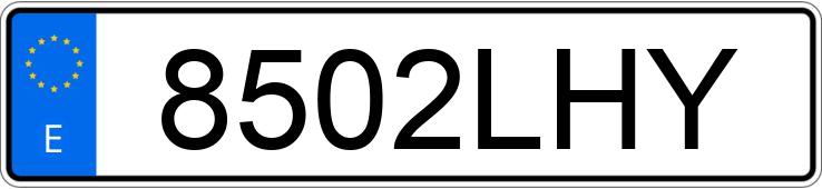 Numer rejestracyjny 8502LHY posiada AUDI A5