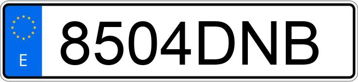 Numer rejestracyjny 8504DNB posiada HYUNDAI ACCENT