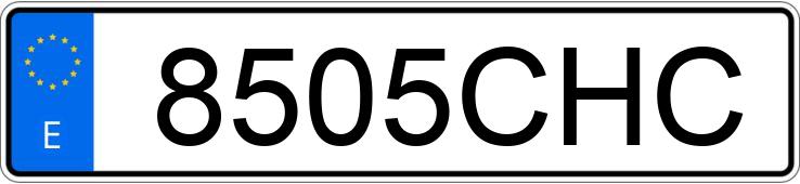 Numer rejestracyjny 8505CHC posiada MITSUBISHI CARISMA