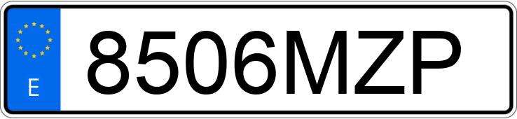 Numer rejestracyjny 8506MZP posiada PORSCHE 911