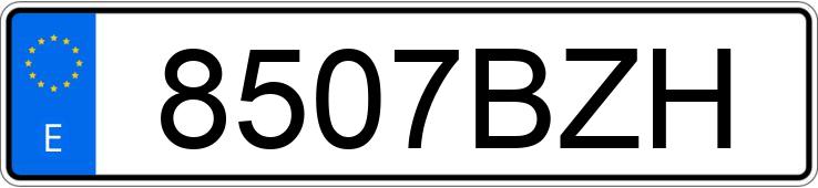 Numer rejestracyjny 8507BZH posiada VOLKSWAGEN GOLF