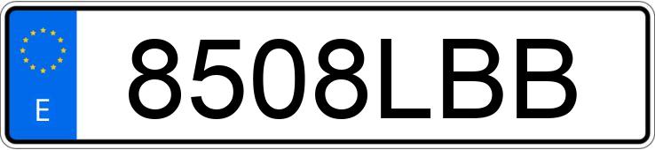 Numer rejestracyjny 8508LBB posiada TESLA MODEL X Numer rejestracyjny 8508LBB posiada TESLA MODEL X