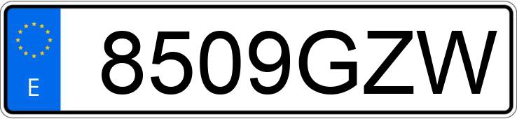 Numer rejestracyjny 8509GZW posiada DACIA DUSTER Numer rejestracyjny 8509GZW posiada DACIA DUSTER