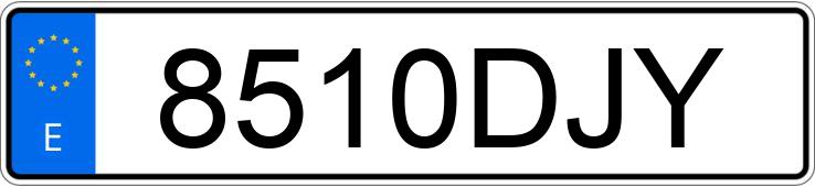 Numer rejestracyjny 8510DJY posiada HONDA ACCORD