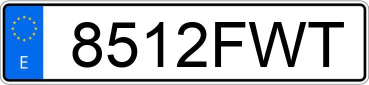 Numer rejestracyjny 8512FWT posiada AUDI A6