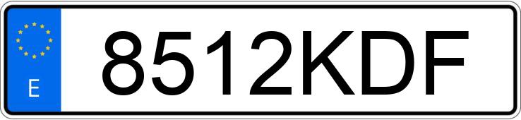 Numer rejestracyjny 8512KDF posiada RENAULT TRAFIC