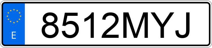 Numer rejestracyjny 8512MYJ posiada RENAULT K