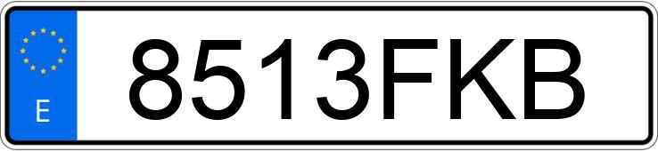 Numer rejestracyjny 8513FKB posiada CITROEN C3