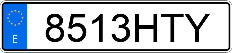 Numer rejestracyjny 8513HTY posiada VOLVO V40