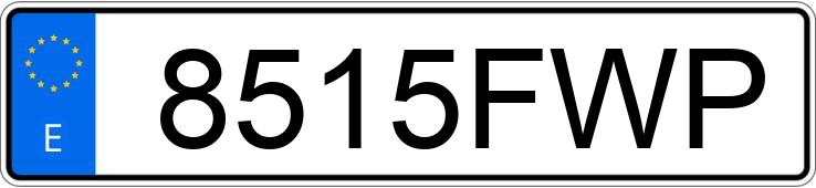 Numer rejestracyjny 8515FWP posiada BMW SERIE 3