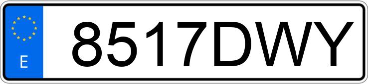 Numer rejestracyjny 8517DWY posiada SEAT LEON