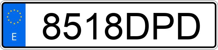 Numer rejestracyjny 8518DPD posiada AUDI A6