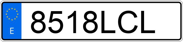 Numer rejestracyjny 8518LCL posiada FORD TRANSIT