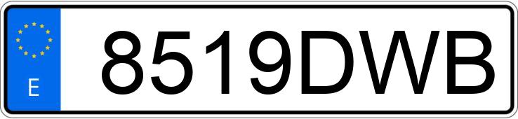Numer rejestracyjny 8519DWB posiada BMW SERIE 3
