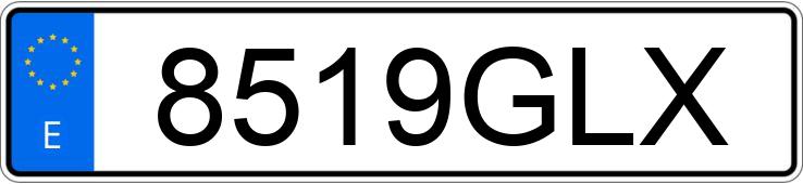 Numer rejestracyjny 8519GLX posiada RENAULT KANGOO