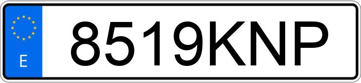 Numer rejestracyjny 8519KNP posiada HYUNDAI IONIQ